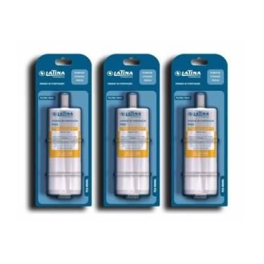 Imagem de Kit 3 Refil Filtro Purificador De Água Latina P655