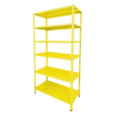 Imagem de Estante Aço 6 Prateleiras Reguláveis 40cm Multiuso 30kg Várias Cores -