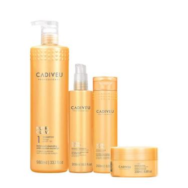 Imagem de Kit Cadiveu Professional Nutri Glow Booster Fluido Shampoo Condicionad