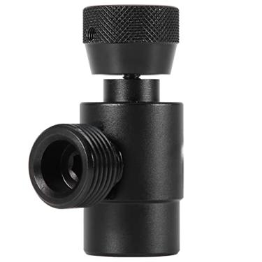 Imagem de Adaptador de Recarga de CO2, Material Metálico, Pino de Válvula Ajustável, para Enchimento de Tanque (Sem manômetro de ar)