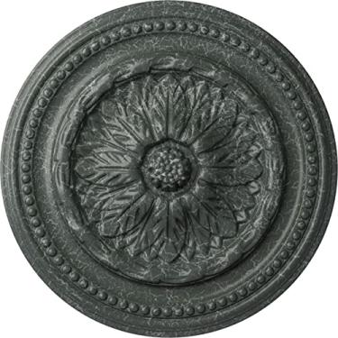 Imagem de Ekena Millwork Medalhão de teto Chester, verde ateniense Crackle