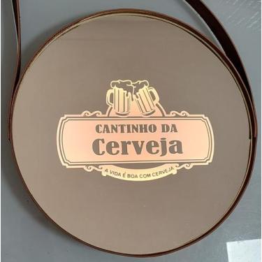 Imagem de Cantinho do Café, Churrasco, Cerveja, Iluminado em Espelho Adnet 35x35