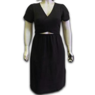 Imagem de Vestido Midi Air Flow Com Fenda Lateral Manga Franzido Plus Size - AMO