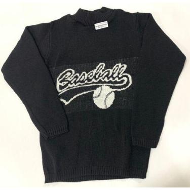 Imagem de Básica Lã Blusa Frio Menino Tam 8 10 12 Juvenil Inverno 941 - Blue Mac