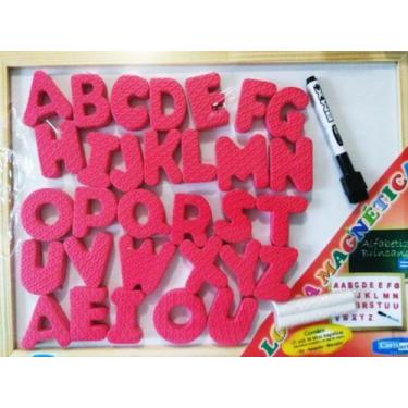 Imagem de Lousa Dupla Face Magnética Com Letras Cortiarte 7207