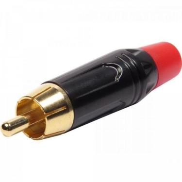 Imagem de Plug RCA Metal com Parte Inferior Vermelha PGRC0022 - PCT / 10