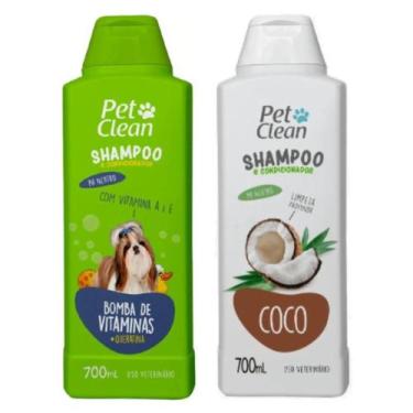 Imagem de Kit Shampoo Coco + Shampoo Bomba de Vitamina Pet Clean
