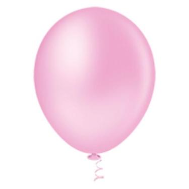 Imagem de Balão Látex Redondo 10 Rosa Baby 50 Un - Pic Pic