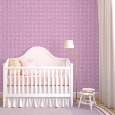Imagem de Papel De Parede Adesivo Poá Bolinhas 751249099 0,58x2,50M - Adesivo BR