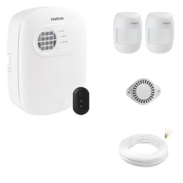 Imagem de Kit Alarme Residencial Intelbras ANM 24 NET com 2 Sensores Com Fio, Se