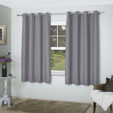 Imagem de Cortina Blackout Tecido 100% Corta Luz Comfort 3,00m x 1,70m - Cinza Bella Janela