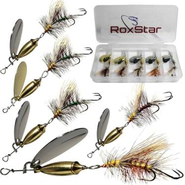 Imagem de RoxStar Fly Strikers | Comprovado em todo o país para pescar qualquer spinner | Feito à mão nos EUA | O spinner de pesca mais versátil de todos os tempos! Truta, robalo, Steelhead | Pare de pescar - comece a pegar!