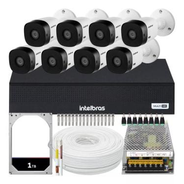 Imagem de Kit 8 Cameras Seguranca Intelbras Vhl 1220 Full Hd 2mp 1tb