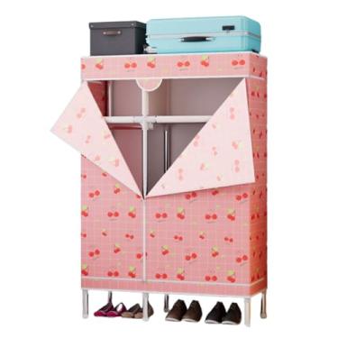 Imagem de Guarda-roupa Armário espaçoso portátil, guarda-roupa para casa, corpo inteiro, tecido, guarda-roupa temporário para quarto armário