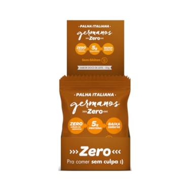 Imagem de Kit com 10 Unidades de Palha Italiana Zero Adição de Açúcares sabor Doce de Leite de 30g cada - Germanos