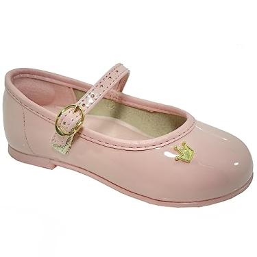 Imagem de Sapatilha Boneca Molekinha Coroa Verniz - Rosa - 18