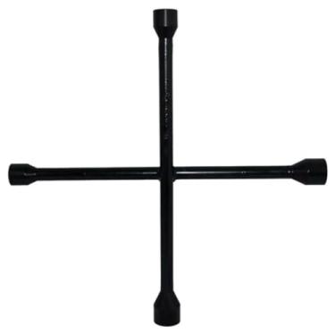 Imagem de Chave De Roda 4 Bocas Universal Em Cruz Estrela 14 Polegadas 17x19x21x23mm Premium