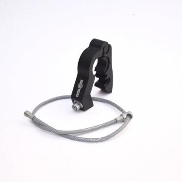 Imagem de Kit Trava de Manopla Manete e Trava de Capacete para Motos (Preto)