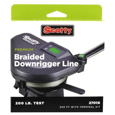 Imagem de Scotty #2701K Power Braid Downrigger Line (teste de 90 kg) Carretel de 90 metros com kit