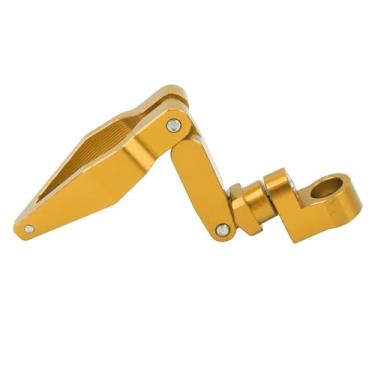 Imagem de Clipe de Cabo de Tubo de óleo - Liga de Alumínio Dobrável Ajuste Universal para Motocicleta, Scooter Elétrica, Bicicleta de Terra, ATV, Mantém o Tubo de óleo Estável e Seguro (Preto) (Prata) (Dourado)