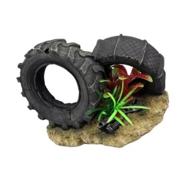 Imagem de Esquirla 1: 6 escala de cenas de cena escala Terrarium pneus Terrarium Decoração para 12 '' Figura DIY Acessórios DIY