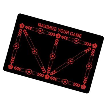 Imagem de YIJU Tampa de Treinamento para Passos de Futebol Antideslizante, Vermelho preto