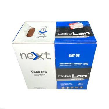 Imagem de Cabo De Rede U/UTP Cat5e Preto Caixa 305m (2 pares) Next