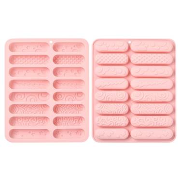 Imagem de UR URLIFEHALL 2 moldes de barra de chocolate, tiras longas, formas de silicone em forma de dedo para biscoitos, doces, geleia, cubos de gelo, decoração de bolos, petiscos para animais de estimação