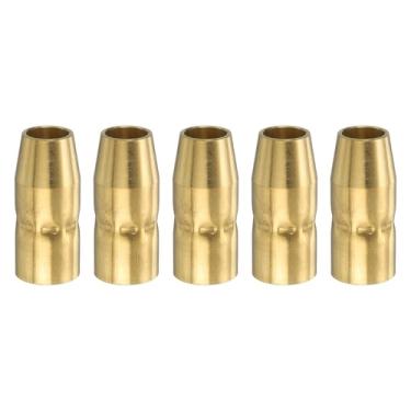 Imagem de HARFINGTON 5 peças de bocal de soldagem a gás 1/5.1 cm orifício cônico para pistola de solda de gás acessório de pistola de solda de latão para pistolas de solda M10 / M100 / M15 / M150 Mig