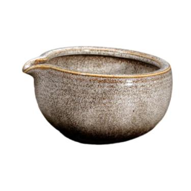 Imagem de IEUDNS Ceramic Matcha Bowl Bowl Handmade Green Tea Cup com derramamento de picos matcha tigela de porcelana Matcha Mixing Bowl para cerimônia Melhor presente, Branco