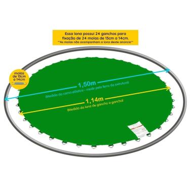 Imagem de Lona para Pula Pula 1,50m PapiBrink - Cores Lisas Sem Emenda