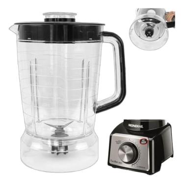 Imagem de Copo Liquidificador Mondial L1000 L1200 Preto L-1000w Inox 1