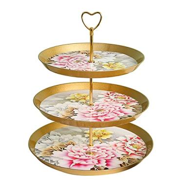 Imagem de 3 suportes de bolo de casamento para festas, suporte de bolo, pastelaria, cupcake, pratos de frutas, suporte de sobremesa, material de ferro para mesa e bolo, suporte redondo