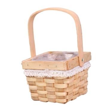 Imagem de Ｂｅｓｇａ Cesta de cesta de cesta de mão de mão cesta de cesta de cesta de ornamentos multiuso cesto de cesta de vime para a da sala de estar pátio