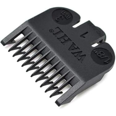 Imagem de Pente Altura Máquina Nº01 3Mm 1/8, KIT Pentes P/Corte PET, Preta - MB MIX BELEZA