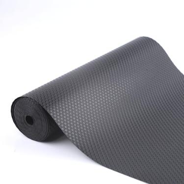 Imagem de Forro de prateleira de armário 28 cm de largura x 5,8 m antiderrapante forros de gaveta de cozinha à prova d'água e à prova de óleo para armário despensa forro de prateleira de geladeira não adesivo