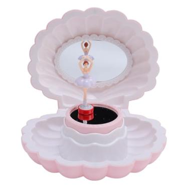 Imagem de Caixa de Jóias Musicais, Caixa de Joias Infantis Fofas Com Espelho de Maquiagem, Caixa de Música 6.3x5.12inch Com Bailarina, Caixa de Armazenamento de Jóias Presente para Meninas (Rosa claro)