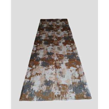 Imagem de Passadeira jacquard antiderrapante 0,65x2,00 manchado bege - ENXOVAIS 