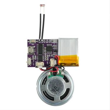 Imagem de Chips de som de música MP3, módulo de voz, controle de sensor de luz ativado, módulo de som de 16 MB para artesanato, Natal, cartões comemorativos de ano novo, caixa com alto-falante cabo USB