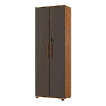 Imagem de Armário Multiuso Bahia 2 Porta C/ Chave 4 Prateleira Interna Arte Móve