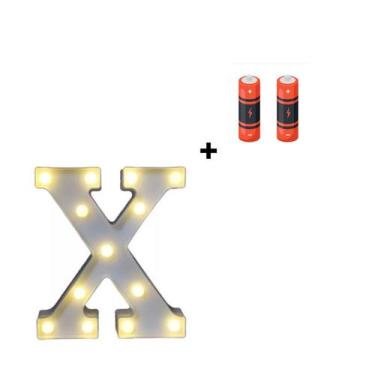 Imagem de Letra Luminária Led 3d Festa Decoração + Pilha Grátis - Partiufesta, X