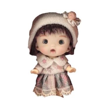 Imagem de Kawaii 10cm Mini Bonecas BJD Para Meninas Com Roupas Surpresa Fofas OB