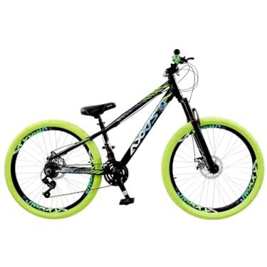 Imagem de Bicicleta Aro 26 Axxis Freeride 21v Shimano Pneu Colorido (Azul/Verde)