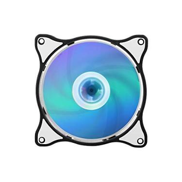 Imagem de Qudai Radiador de computador RGB Ventilador 12cm RGB Caixa Ventilador de resfriamento Caixa Cooler Mute Ventilador de resfriamento com luz RGB ajustável colorida 1 ventilador