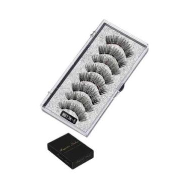 Imagem de Conjunto De Cílios Magnéticos Naturais 3D Com 5 Cílios Reutilizáveis F