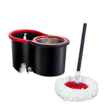 Imagem de Mop C/cabo de 140 cm + 2 Refis - Rodinhas e Cesto Em Inox