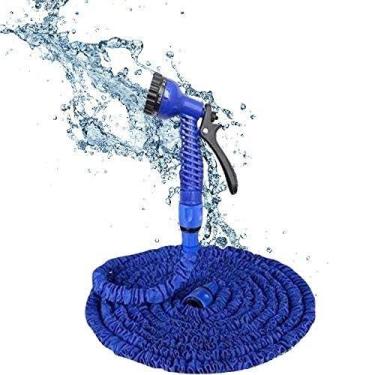 Imagem de Mangueira Mágica Estica e Encolhe 30 Metros Azul 7 Jatos c - Online