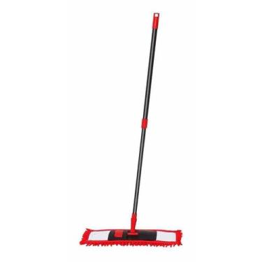Imagem de Mop Flat Esfregão Vermelho Cinza Lavanderia Casa Powemaid