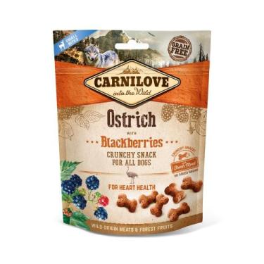 Imagem de Petisco Crunchy Snack Avestruz com Amoras para Cães 200gr - Carnilove