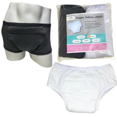 Imagem de Roupa Íntima Geriátrica Unissex Segura Escapes Urina 2un CBC - Minha E
